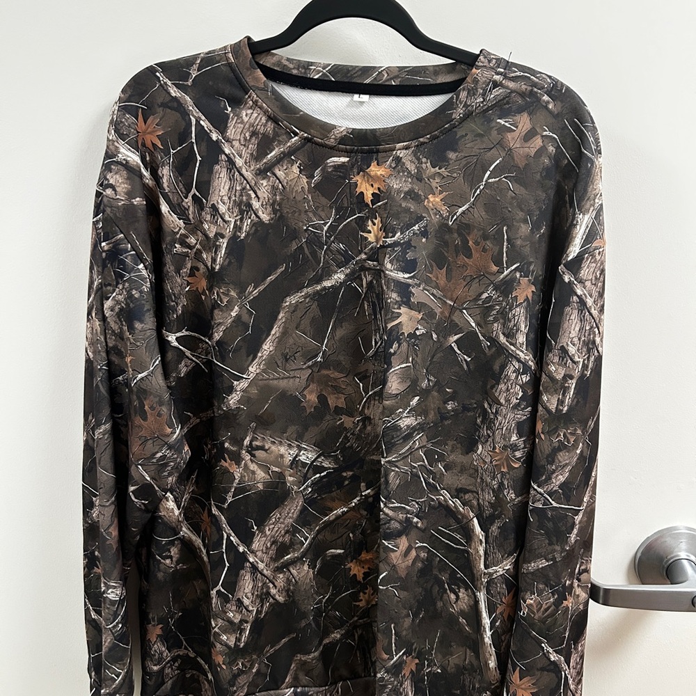 Camouflage Long Sleeve Crewneck